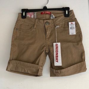 Union bay khaki shorts rolled